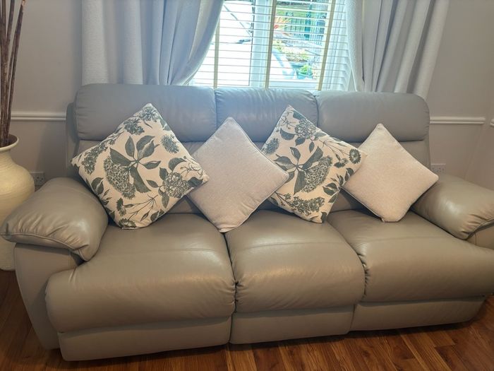 pure leather 3+2 sofa