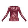 Burgundy lace top Image 8