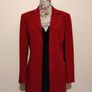 Red Wool Blazer Coat Image 9