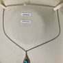 9ct White Gold 0.10ct Diamond and Blue Topaz Teardrop Pendant Image 7