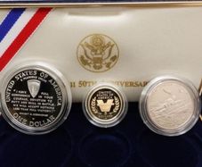 USA 1995 Gold Coin 5 Dollar Set WW2 Low Mintage