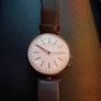 Skagen Hybrid watch SKT1402 T-bar Gold case with brown leather strap smart watch Image 2