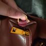 Laura Ashley Bamboo Handle Handbag in Burgundy Image 3