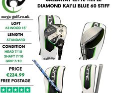 Callaway Elyte Triple Diamond #3 Wood 15 Degree / Kai'li Blue 60 Stiff