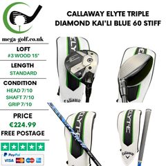 Callaway Elyte Triple Diamond #3 Wood 15 Degree / Kai'li Blue 60 Stiff