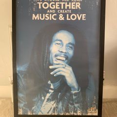 Bob Marley picture in frame