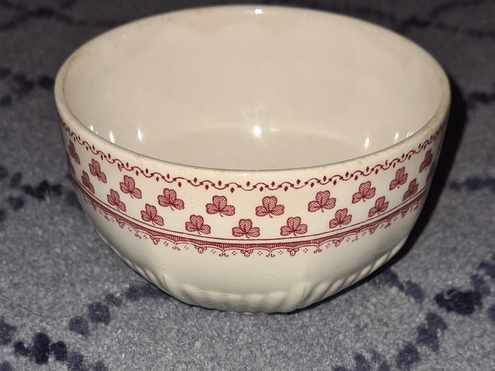 Vintage Ironstone Wm Adams England Victoria Wine Sugar Bowl