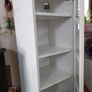 Kitchen Wall Cabinet white with 4 shelves and 1 glass door Image 2
