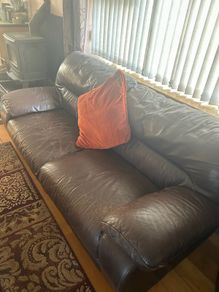brown Leather Sofa FREE