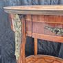 Table Vintage Antiques Rare find Satinwood rosewood side table with single drawer gift present  cottage home house hallway  side table  decoration display inlay top and bottom coffee  corner 1900 living bedside lamps bedroom kitchen restaurant phone Image 6