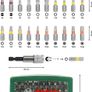 32pc. Screwdriver Bit Set (PH-, PZ-, Hex-, T-, TH-, S-Bit, Accessories Drill and Screwdriver) Image 2