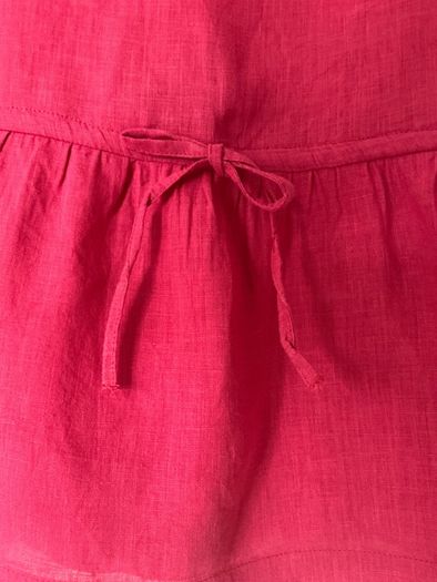 Cherry Red Linen Dress
