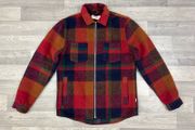 Revolution Denmark Plaid Check Bomber Jacket Mens Medium