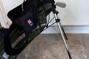 Junior golf clubs and bag with stand