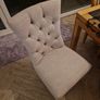 Solid oak dining table and 6 chairs Image 2