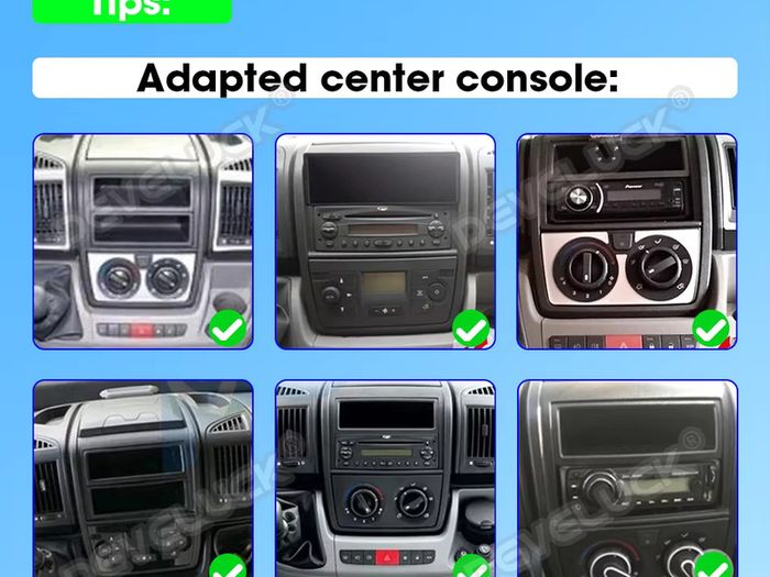 Android Radio for Fiat Ducato Peugeot Boxer Citroen Jumper 2006-2022 Carplay Auto Car Radio Multimedia Player GPS Navigation Screen