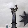 Exclusive Art Deco Lamp with Spherical Shade Femme Fatale Image 2