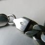 Heavy Italian 925 Sterling Silver Figaro Chain Necklace. 19 inches 8mm link width 39.7g Chunky for Man or Woman Image 4