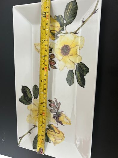Tipperary Crystal  Botanical Studio - Mermaid Rose Plate