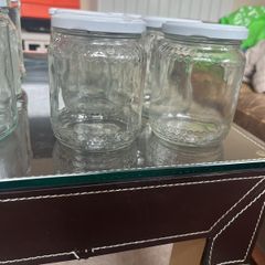 28 Glass Preserving Jars with Lids Various Sizes Job Lot