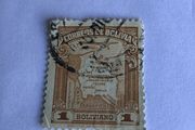 Old Bolivia stamp - 1 Boliviano