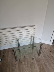 glass tv unit