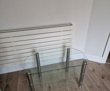 glass tv unit