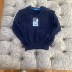 jumper Bnwt 100% cotton 3-4 v neck denim shade jumper