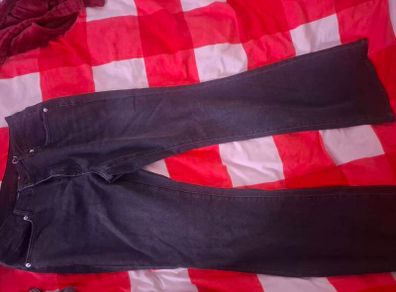 new black flared jeans