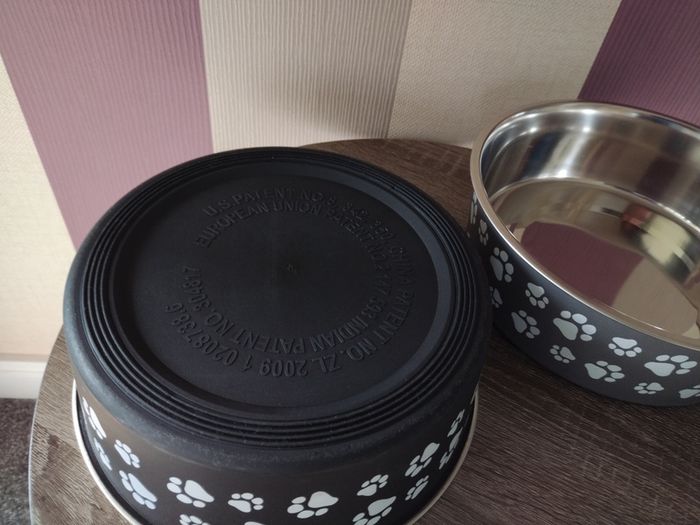 Set of x2 Stainless Steel Dog Feeder/ Drinking Bowls