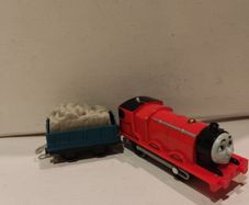 Trackmaster Thomas and Friends Motorised James Train with Cargo Truck 2013