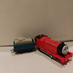 Trackmaster Thomas and Friends Motorised James Train with Cargo Truck 2013