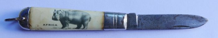 Vintage Richards Sheffield England -Africa Hippo Pocket Knife