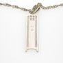 925 Vintage Sterling Silver Scottish Goldcraft Signed Modernist Necklace Image 4