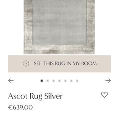 Large Asiatic Ascot Luxury Wool Rug