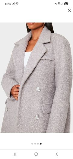 Light grey maxi coat, brand NEW, size 12