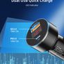 USLION 36W PD/QC3.0 Car Dual USB (Type-C & Type-A) Phone Quick Charger with Digital Display (Brand New/Warranty) Image 3
