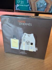 Terre d Hermes 100ml Travel Essentials Gift Set (New & Sealed)