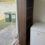 Glass Top Dining Table & Tall Wooden Bookcase / Storage Unit Image 3