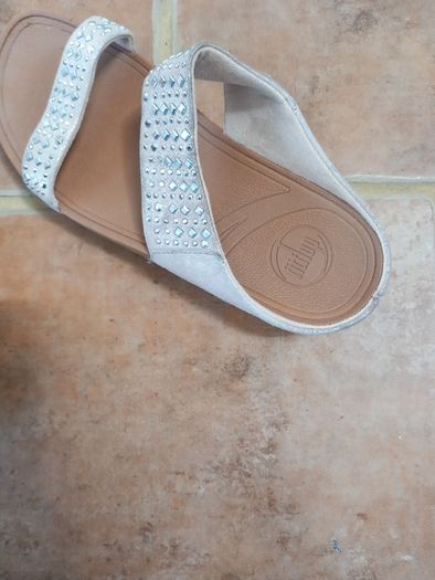 Fit Flops Beige With Dimante Trim Eu 39