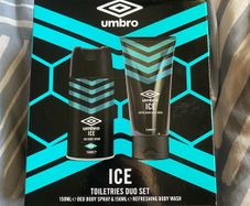 Umbro deodorant & shower gel box set aftershave (New)