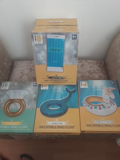 Pool/Summer Inflatable Diamond Ring, Lama, Flat LiLow or Whale Tail .. 5.00each or 3 for 12.00euro