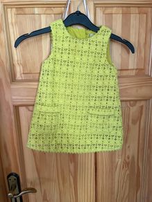 Next dress 12-18 mths lime green