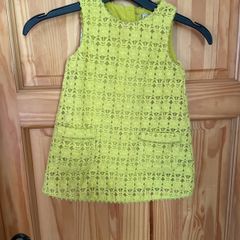 Next dress 12-18 mths lime green