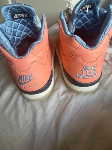 Air Jordan 5 Retro DJ Khaled We The Best Crimson Bliss Size 10 Used + Extra Laces