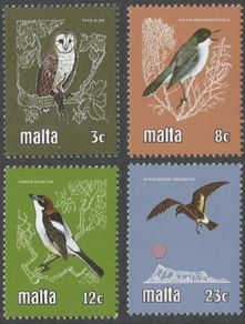 Malta 1987 Ornithological Society Birds Issue - Complete Set - Mint Never Hinged