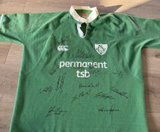 ireland rugby jersey signed