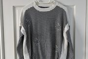 M&amp;S Black and White Star Jumper (Size 10-12)