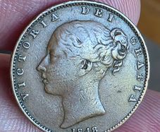 1848 british farthing