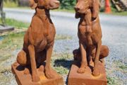 Rusty Gun Dogs Cast Iron Pair Medium CH R 1875